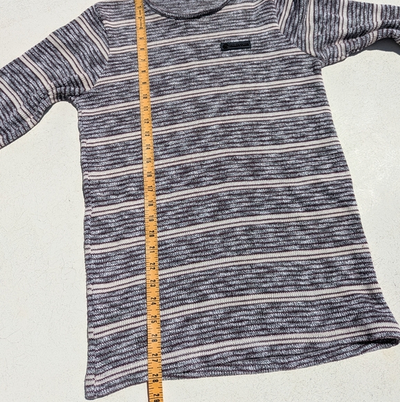 Philipp Plein | Logo Pullover Crewneck Sweater Striped Large B&W Cotton Vintage - Picture 8 of 11